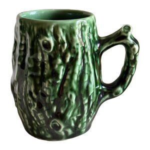Vintage Wade Porcelain Asparagus Mug In Vivid Green